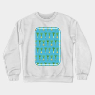 Onion and leek pattern Crewneck Sweatshirt